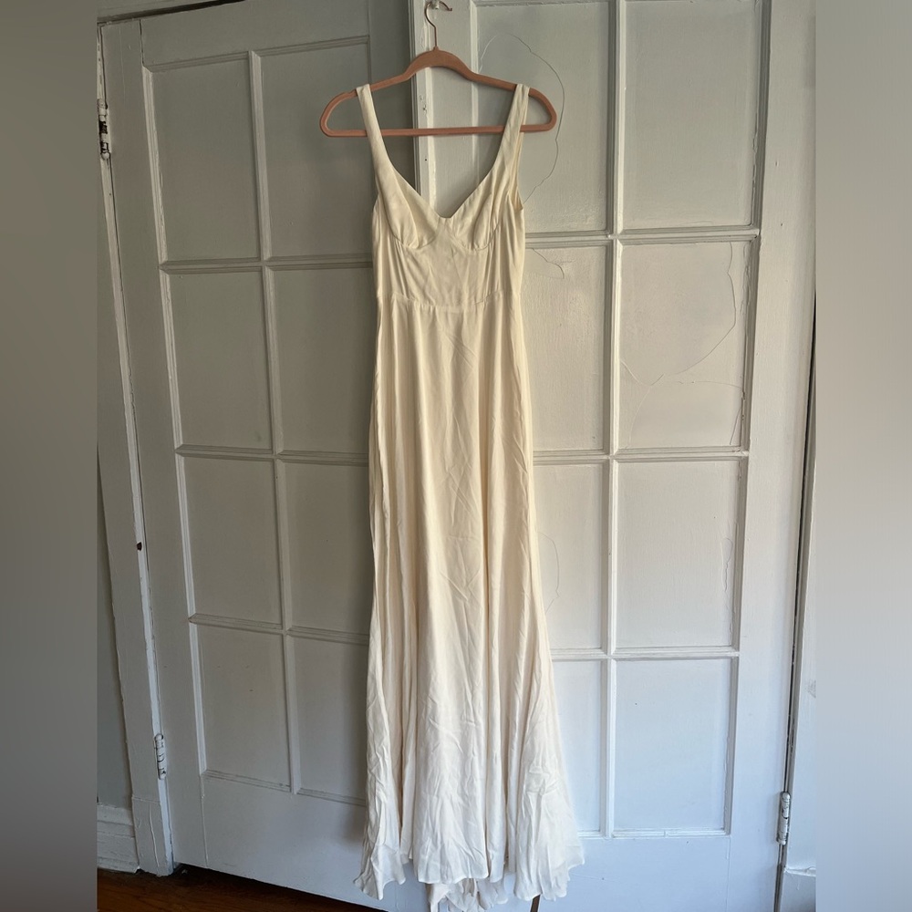 NWT Reformation Lecce Dress in Ivory - Picture 3 of 7